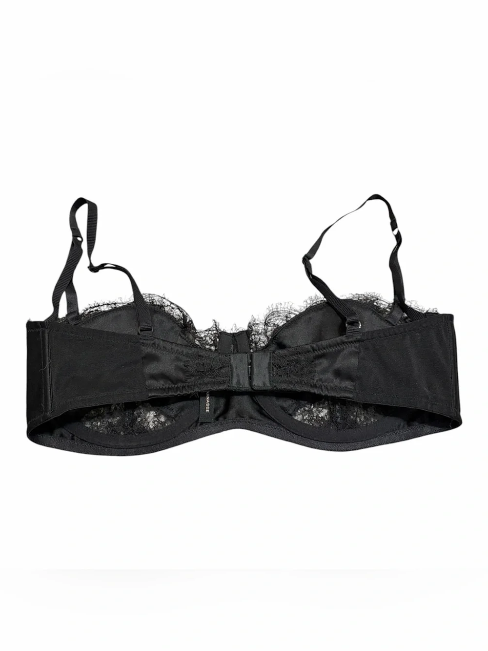 Kiki de Montparnasse Sensuel Silk Lace Balconette Bra Black 34D Luxury